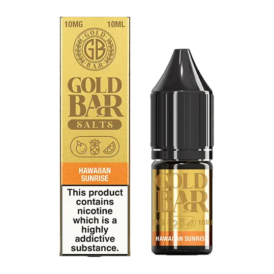 Gold Bar Salts - Hawaiian Sunrise 10ml E-liquid Salt Nic