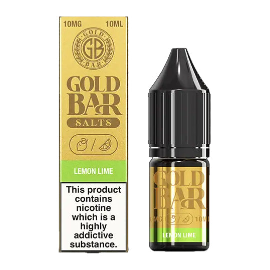 Gold Bar Salts - Lemon Lime 10ml E-liquid Salt Nic