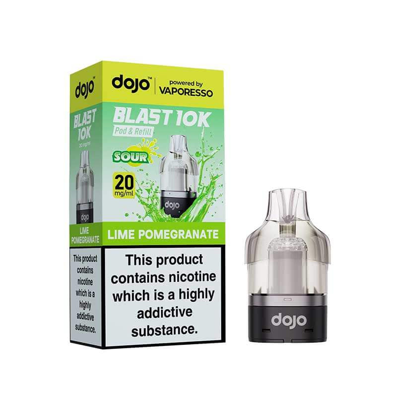 Vaporesso DOJO Blast 10K - Pod & Refill 10ml - Lime Pomegranate